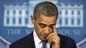 Obama Nurses A Fake Tear (AP)
